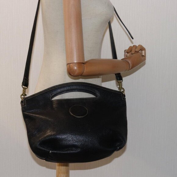 GIVENCHY Hand Bag Leather 2way Black Auth bs15483 - Picture 14 of 16